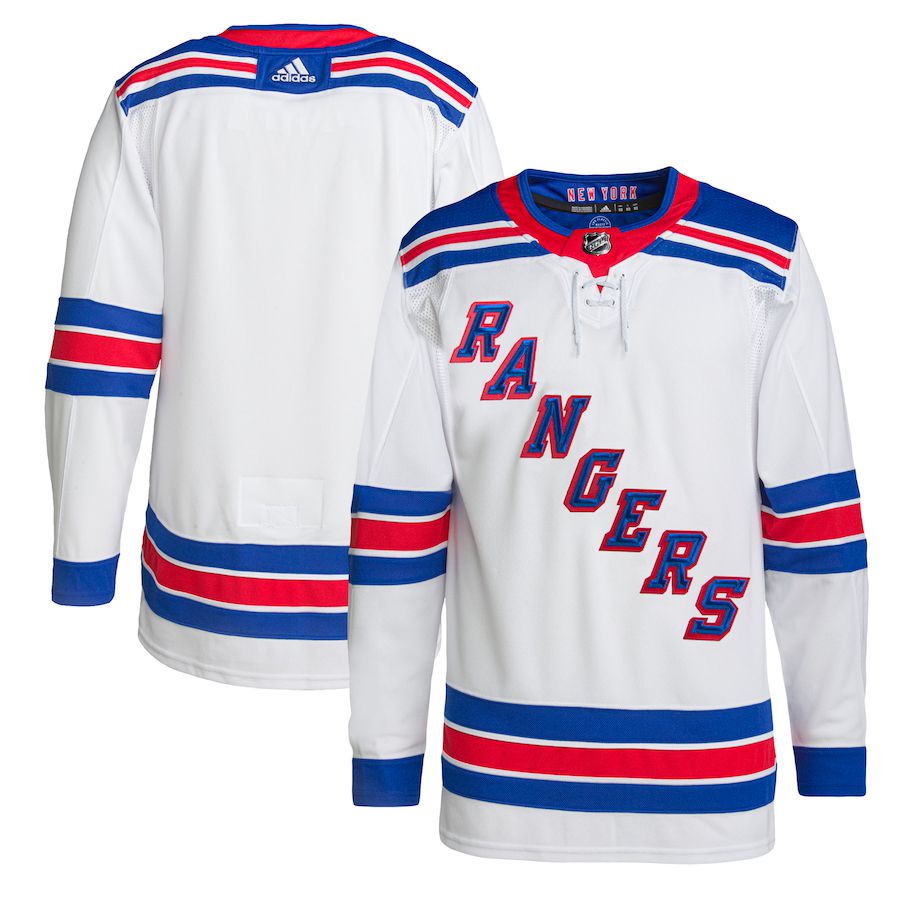 Men New York Rangers adidas White Away Primegreen Authentic Pro NHL Jersey->customized nhl jersey->Custom Jersey